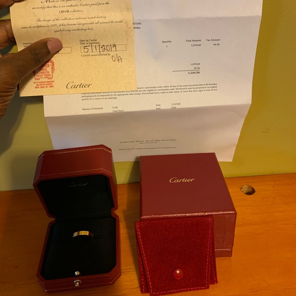 Cartier Wedding band Love  ring